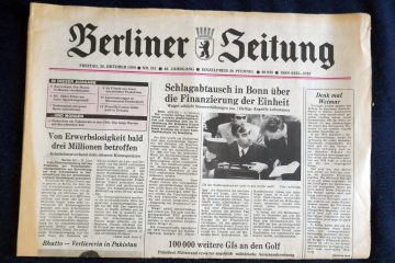 Konkurrenz auf dem Zeitungsmarkt: die "Berliner Zeitung aus dem Ostteil der Stadt. Foto: Ulrich Horb